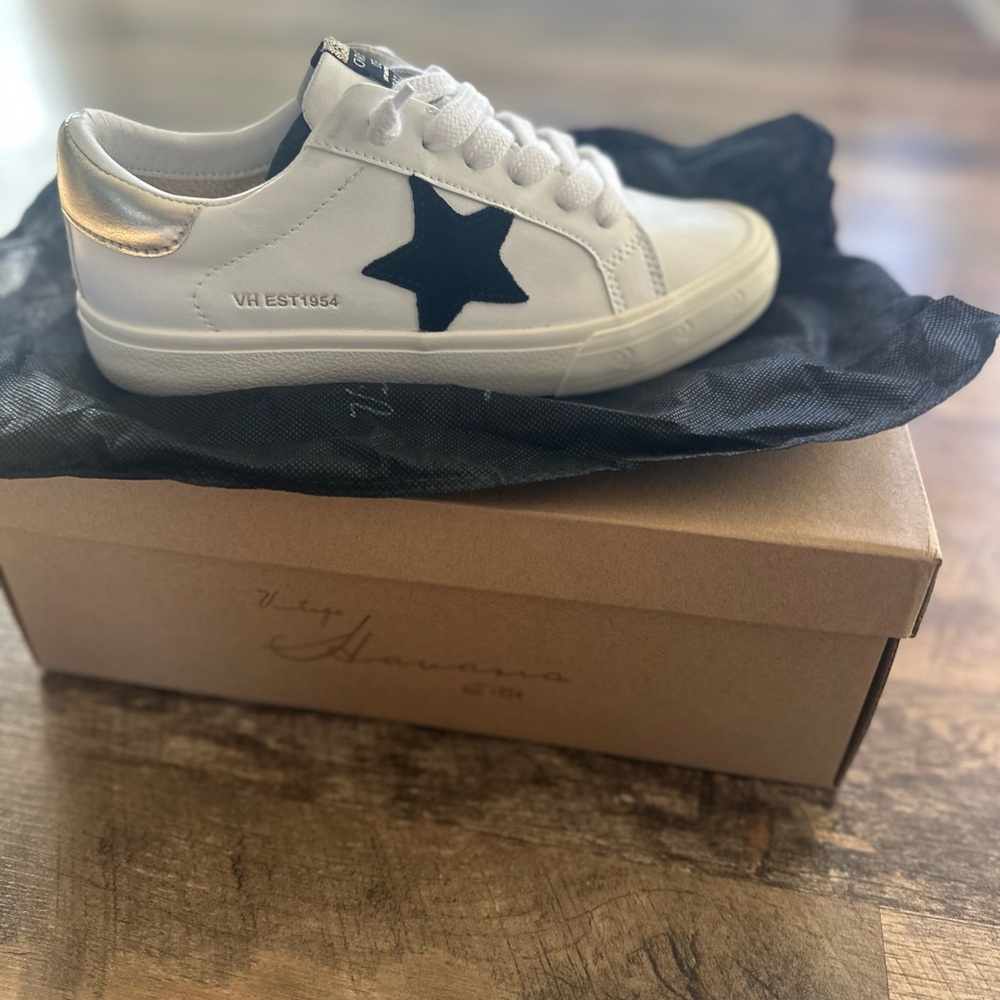 Women’s VH White and Black Star Sneakers